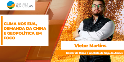 Clima preocupante no Corn Belt, demanda da China nos EUA e geopolítica no foco da soja em Chicago, apesar de leves baixas desta 4ª feira