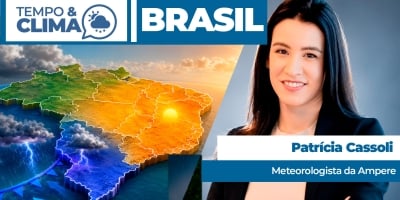 Sul segue em alerta para temporais enquanto interior do Brasil enfrenta calor e baixa umidade
