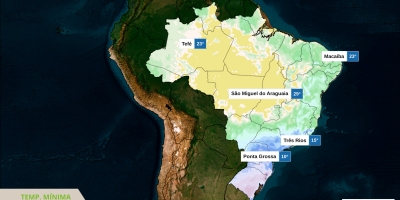 Tempo vira de novo: frio intenso no Sul e temporais voltam ao Brasil no fim de semana