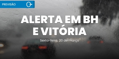Previsão do Tempo: ALERTA - Chuva Forte e Risco no Sudeste e Norte 20/03/2026