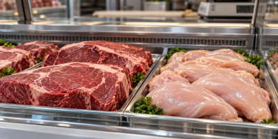 Carne bovina vale 3,15 vezes o frango no atacado; relação volta a subir após recuo da ave