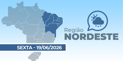 Previsão para região nordeste do país - 19/06/2026