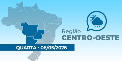 Centro-Oeste terá chuva  no MS e tempo firme nas demais áreas