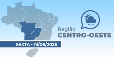 Previsão para região centro-oeste do país - 19/06/2026