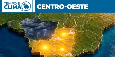 Previsão do tempo para a região Centro-oeste 15-07-2026