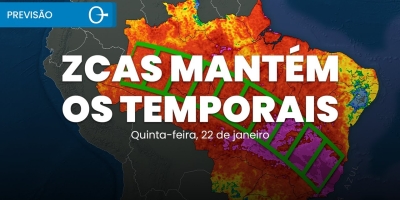 Confira a previsão do tempo para esta quinta-feira (22) para todo o Brasil