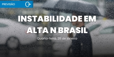Calor e instabilidade aumentam o risco de chuva forte no Sul e Sudeste | Previsão 28/01/2026
