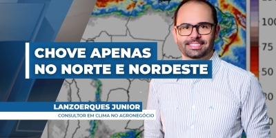 Próximos dias serão de estiagem para maior parte do país, com chuvas ocorrendo no norte e nordeste
