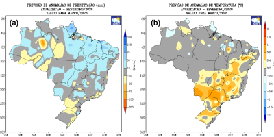 Março deve manter umidade no Centro-Oeste e Sudeste, mas preocupa no Sul, aponta Inmet