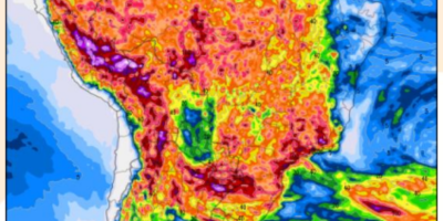 RS ainda recebe fortes acumulados de chuvas nos próximos dias; MT tem volumes irregulares