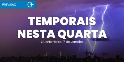 Confira a previsão do tempo para esta quarta-feira (07) para todo o Brasil