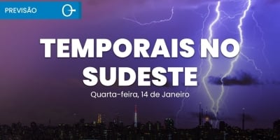 Confira a previsão do tempo para esta quarta-feira (14) para todo o Brasil