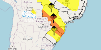 Alertas do Inmet para chuvas intensas e tempestade chegam ao Sudeste e Centro-Oeste do Brasil