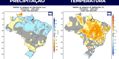 Inmet divulga projeção climática para maio e aponta impactos no campo