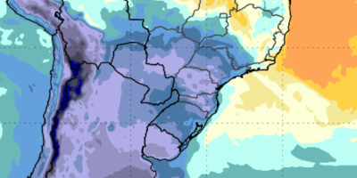 Nova frente fria deve reduzir temperaturas no Sul e Sudeste no final de semana, mostra Inmet