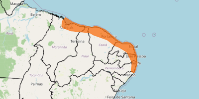 Litoral do Nordeste tem alerta de perigo para chuvas intensas neste sábado (09)