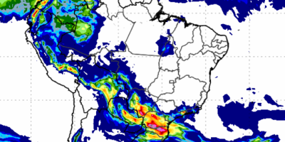 Final de semana tem alertas de perigo potencial para tempestade sobre estados do Sul, Sudeste, Centro-Oeste e Norte