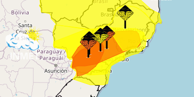 Alertas de tempestade ao longo do fim de semana se concentram entre Sul, Sudeste e Centro-Oeste