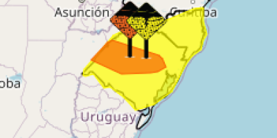Sul do Brasil segue com alerta para tempestades nesta sexta e sábado