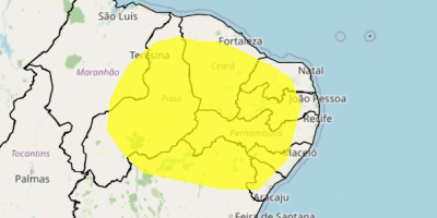 Nordeste mantém alerta para baixa umidade do ar, apesar da previsão de chuva em parte da região