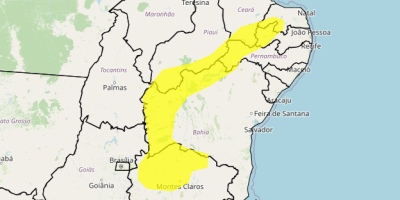 Áreas do Nordeste e do norte de Minas Gerais têm alerta para baixa umidade