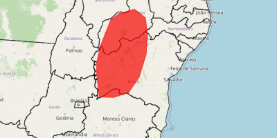 Oeste da Bahia e sul do Piauí têm alerta vermelho para chuvas acumuladas