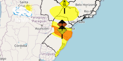 Fim de semana tem baixa umidade em SP, MG, MS e PR e alerta de tempestade da Região Sul