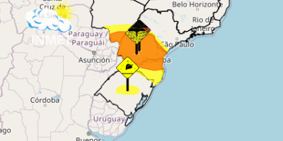 Sul do Brasil tem alertas para tempestade; geadas localizadas ainda poderão ocorrer no RS