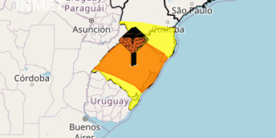 Região Sul tem novos alertas para tempestade entre 6ª feira (01) e sábado (02)