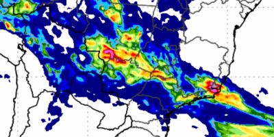 Chuva deve avançar sobre áreas do Sudeste e Centro-Oeste nesta quinta-feira (1º)