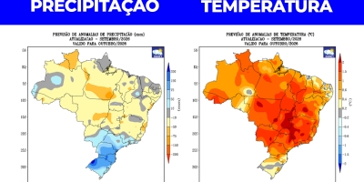 Inmet divulga prognóstico com impactos do clima sobre as culturas agrícolas em outubro