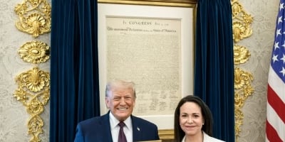 Trump recebe medalha do Nobel de María Corina Machado, líder da oposição venezuelana