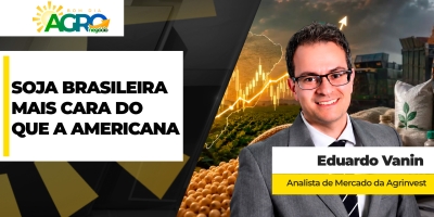 Soja brasileira já está mais cara do que a americana e indústrias nacionais acompanham movimento