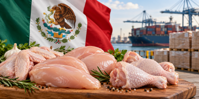 México suspende importações de produtos avícolas do Brasil após foco de Newcastle em SC