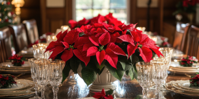 Dezembro é o momento da poinsétia, a clássica flor do Natal