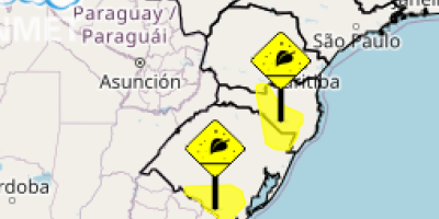 Áreas pontuais do Rio Grande do Sul, Santa Catarina e Paraná têm alerta para geadas