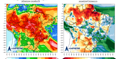 Chuvas devem ser abundantes na primeira quinzena de fevereiro