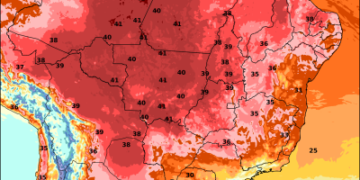 Calor de 40°C e baixa umidade aumentam pressão sobre lavouras enquanto Sul enfrenta frio intenso