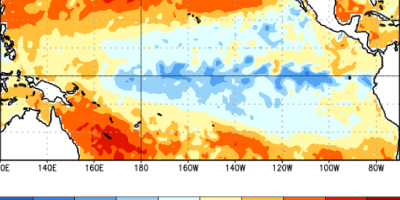 NOAA prevê continuidade do La Niña até o início de 2026, com neutralidade provável entre janeiro e março