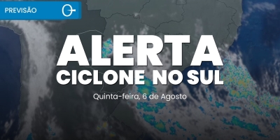 Ciclone coloca o Sul em alerta e frente fria chega ao Sudeste | Previsão do tempo 06/08/2026
