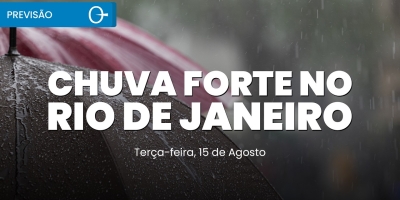 Chuva persistente no RJ e leste de MG nesta terça-feira, 15/09