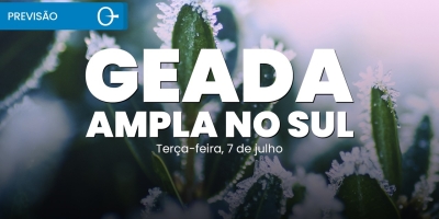 Previsão do tempo: geada ampla e frente fria mantêm o frio no Centro-Sul 07/07/2026