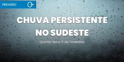 Umidade do oceano mantém instabilidade e chuva persistente | Previsão 05/02/2026
