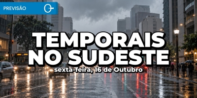 Frente fria aumenta a chuva no Sudeste: veja o que esperar no fim de semana