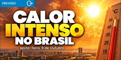 Brasil terá calor intenso e baixa umidade nesta sexta-feira