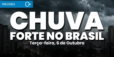 Temporais atingem Sul, Sudeste e Centro-Oeste nesta terça-feira