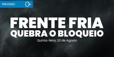 Frente fria rompe bloqueio e ar polar avança pelo Brasil | Previsão do tempo: 20/08/2026