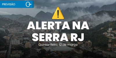 Chuva Forte Pode Provocar Deslizamentos na Serra Fluminense 12/03/2026