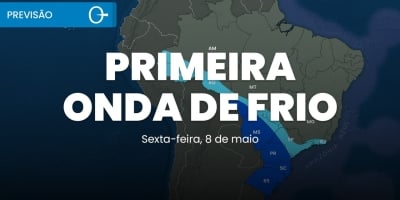 Previsão do tempo: primeira onda de frio de 2026 começa com temporais no Sul 08/05/2026