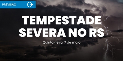 Previsão do tempo: ciclone extratropical provoca tempestades severas no Sul 07/05/2026
